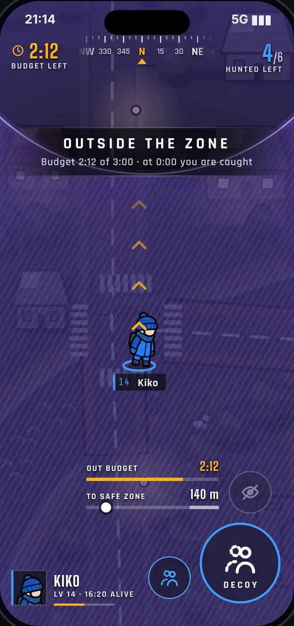 Outside the zone timer